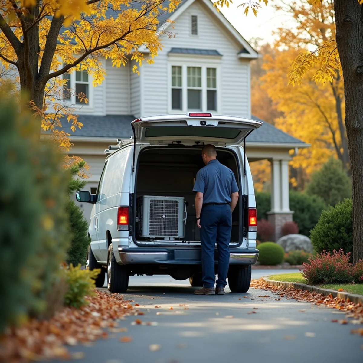 Mid-century ranch home HVAC service in East Quakertown, PA