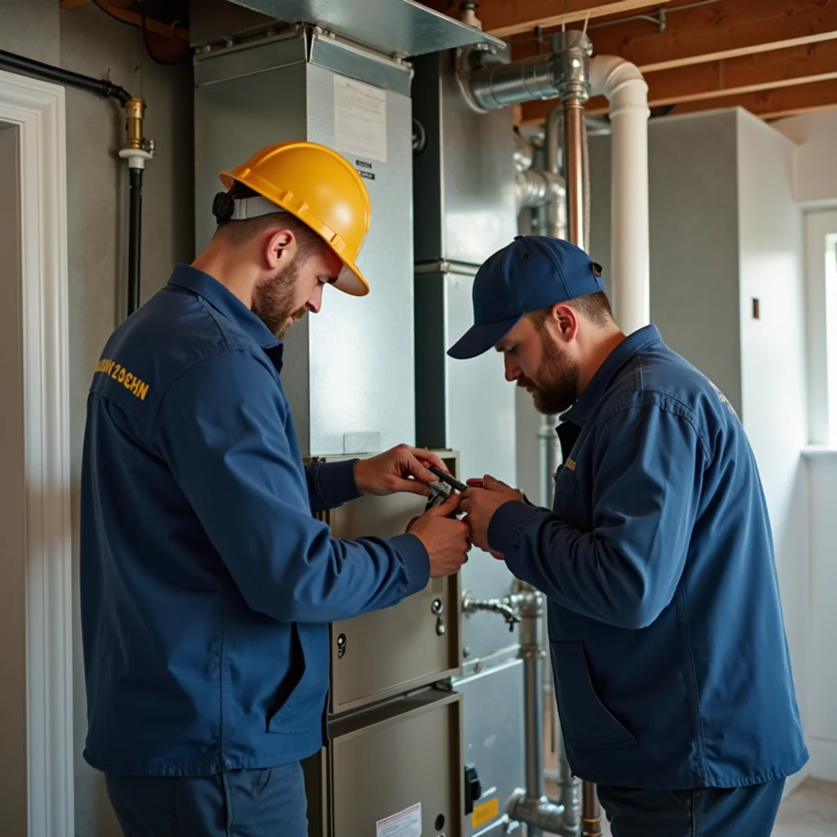 New high-efficiency furnace installed in a Quakertown, PA home