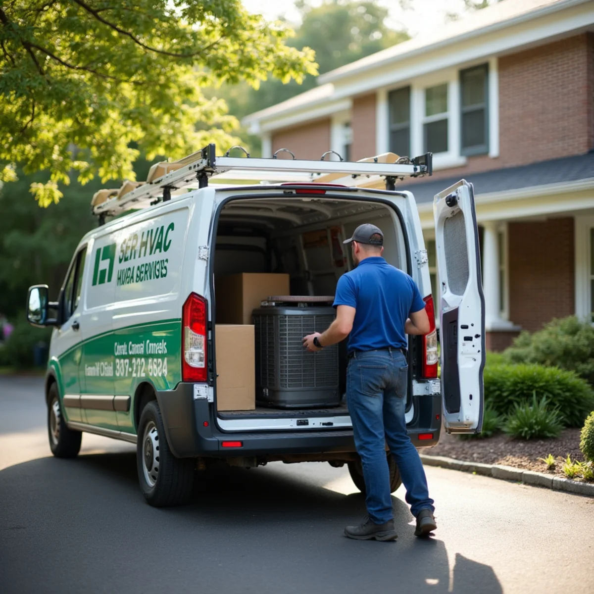 HVAC system replacement at a 55+ community home in Morgan Creek, Quakertown, PA