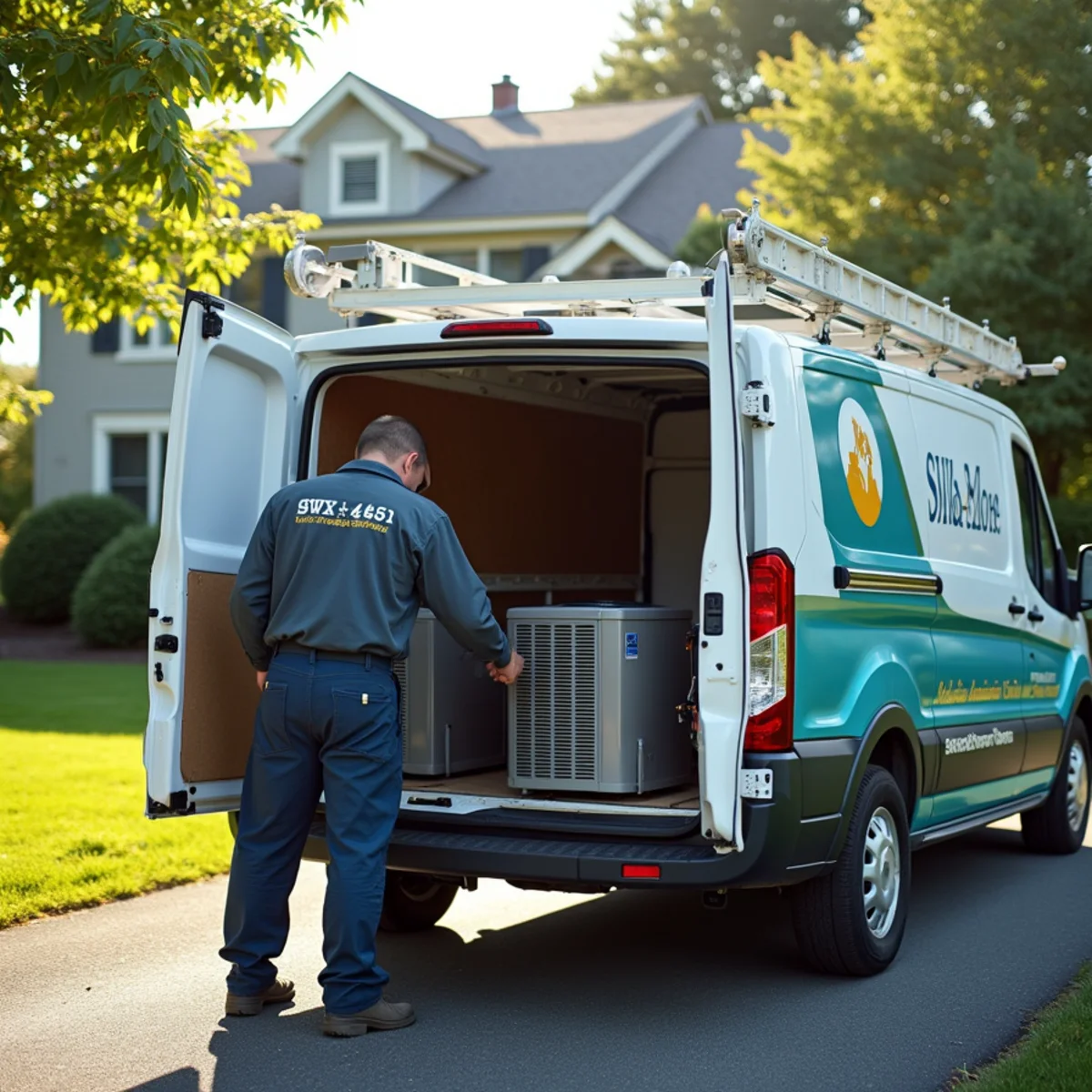 HVAC service call at a home in the West End neighborhood of Quakertown, PA